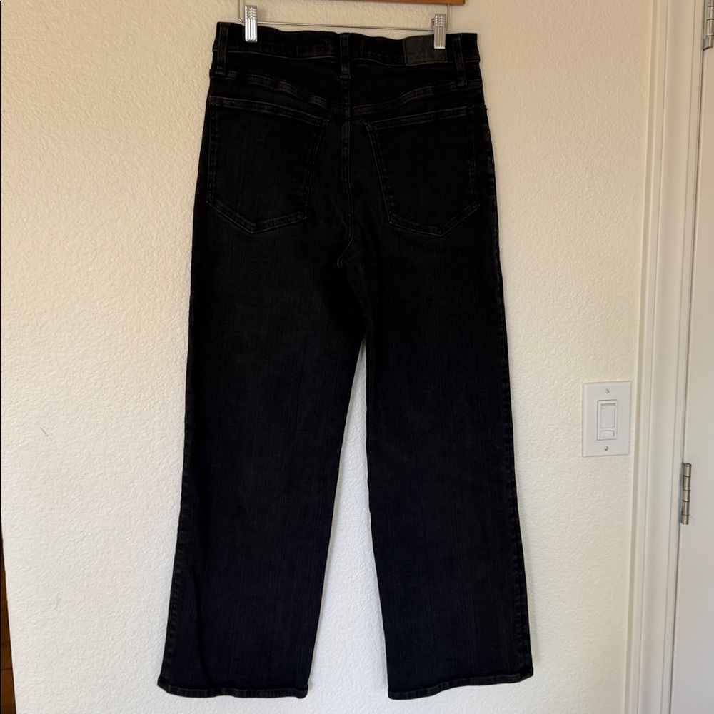 Madewell The Perfect Vintage Wide Leg Jean High Waist Black - Picture 5 of 9